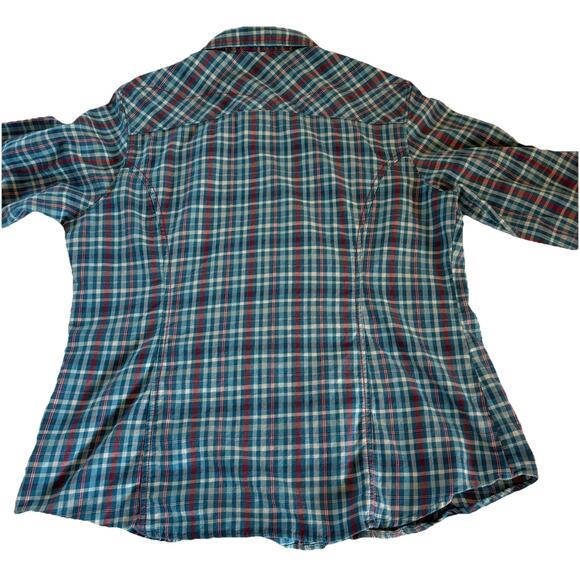 Columbia Snowy Nook Shirt Women’s XL Pink Long Sleeve Flannel Pearl Snap Western - Picture 9 of 15